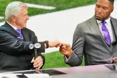 NFL Fans Turn On Michael Strahan After Giants Legend Gets Caught Performing Controversial Gesture Before The Super Bowl