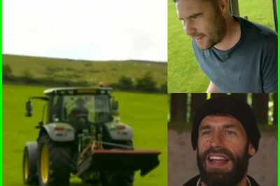 ‘ILLEGAL’ JOYRIDE: Danny Miller & Adam Thomas GRAB Kelvin Fletcher’s tractor and RACE AWAY from the farm