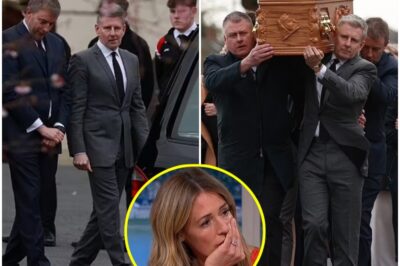 EXCLUSIVEThe REAL REASON Cat Deeley missed her mother-in-law’s funeral is REVEALED after her bereft husband Patrick Kielty was seen CARRYING the coffin into the service