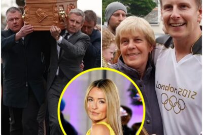 HEARTBREAKING SCENE! Patrick Kielty Looks Devastated Carrying His Late Mother Mary’s Coffin at Her Funeral in Northern Ireland – And Wife Cat Deeley’s Absence Sparks Questions