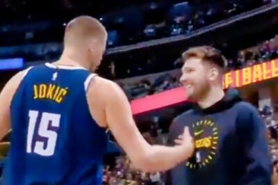 VIDEO: Cameras Capture Hilarious Moment As Nikola Jokic Pokes Luka Doncic’s Belly After Noticing His Significant Weight Loss Since Joining Lakers