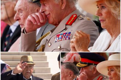 Moment King Charles appears visibly EMOTIONAL as 104-year-old veteran goes ‘OFF-SCRIPT’ to salute ‘MY BRAVE KING’ for attending VJ Day service in spite of his CANCER TREATMENT