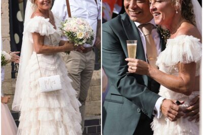BREAKING EastEnders’ Lorraine Stanley gets MARRIED! Star looks INCREDIBLE IN WHITE ruffled gown as she ties the knot with Mark Perez in picturesque country ceremony