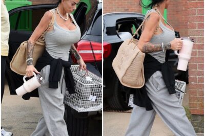 PHOTOKatie Price displays extreme weight loss and a painful-looking eye injury as she arrives for the first night of her and Kerry Katona’s tour in Lancashire